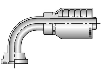 11978-16-16 Parkrimp Permanent SAE Code 61 Flange Head - 90° Elbow 11978-16-16 78 Series 11978