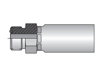 1J056-6-6 Parkrimp Permanent Male Seal-Lok - Rigid - Straight (with O-Ring) 1J056-6-6 56 Series 1J056