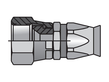 20690-10-10 Field Attachable Shell & Nipple Female JIC 37° - Swivel - Straight 20690-10-10 90 Series 20690