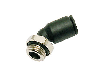 3133 12 17 Male Elbow 45° Push-to-Connect Instant Pneumatic Fitting 3133 12 17 Legris Composite 3133 - Metric-BSPP