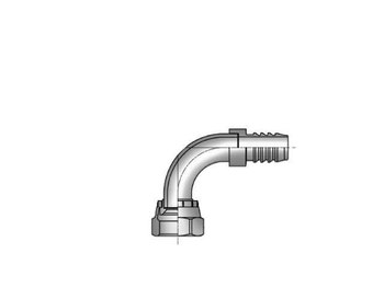 3988-24-24 Reuseable Nipple Female JIC 37° - Swivel - 90° Elbow - Short Drop 3988-24-24 88 Series 3988