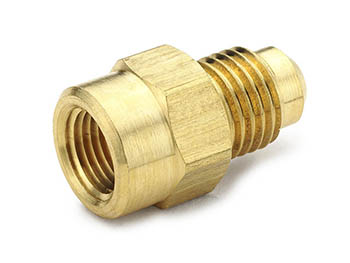 46F-2-2 Parker 45° Flare Brass Female Connector - Ref. SAE J512 and J513 010103 46F-2-2 Female Connector 46F