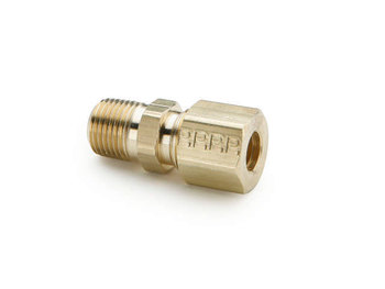 68C-4-8 Inch Male Connector - Brass Fittings and Adapters 68C-4-8 Compression Fitting 68C