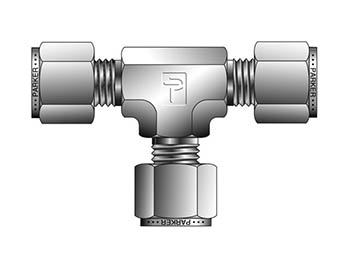 12ET12-316 Instrumentation Tube Fitting - Tee Union Tee for use with Inch Tubing 12ET12-316 A-LOK Inch Tube Union Tee - ET