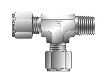 12MRT12N-316 A-LOK Inch Tube NPT Male Tee - MRT