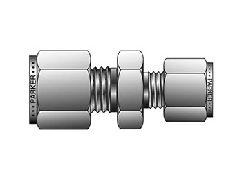 8RU6-316 Instrumentation Tube Fitting - Straight Reducing Union for use with Inch Tubing 8RU6-316 A-LOK Inch Tube Reducing Union - RU