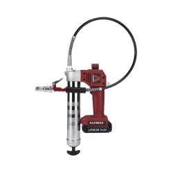 586-B.ALE Alemite cordless grease guns offer the highest grease delivery of any guns in the market – regardless of voltage. Our patented design featuring the motor in the handle provides excellent balance, and Alemite’s glass fiber reinforced housing is extremely durable and damage resistant. 586-B.ALE Alemite 14.4V Cordless Grease Guns
