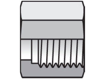 20 BL-SS Seal-Lok - Tube Nut ORFS 20 BL-SS Seal-Lok ORFS Nut, Sleeve, Locknut BL