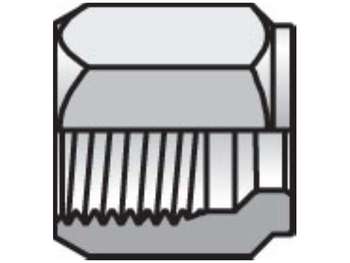 4 BU-SS Nut Flareless 4 BU-SS Ferulok Nut, Ferrule, Locknut BU