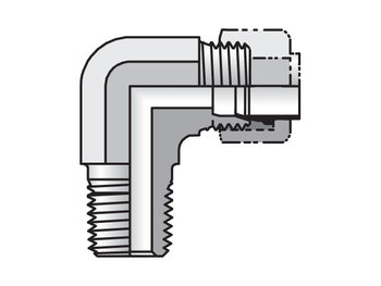 8-8 CBI2-B Male Elbow Intru-Lok / NPTF 8-8 CBI2-B Intru-Lok 90° Elbow CBI2