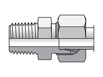 GE25SR3/4MS EO/EO-2 Straight, Male Connector - 24° Flareless / BSPT or BSPP GE25SR3/4MS EO/EO-2 Straight, Male Connector - GE-R