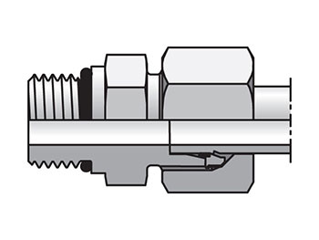 GE10S9/16UNFCF EO/EO-2 Straight, Male Connector - 24° Flareless / SAE-ORB GE10S9/16UNFCF EO/EO-2 Straight, Male Connector - GE-UNF/UN