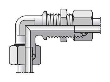 WSV06SCF EO/EO-2 90° Elbow, Bulkhead Union - WSV