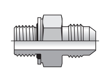 8-8F4OMXS Triple-Lok - Male Connector – BSPP 37° Flare / BSPP-ORR 8-8F4OMXS Triple-Lok 37° Straight F4OMX