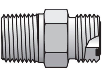 12 FLO-SS Seal-Lok - Male Pipe Connector ORFS / NPTF 12 FLO-SS Seal-Lok ORFS Straight FLO