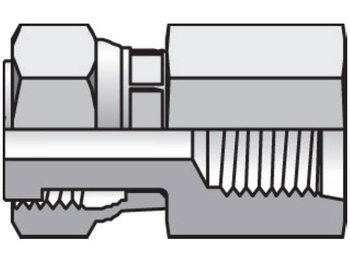 6-4 G65L-S Seal-Lok - Straight Thread Swivel Female Connector ORFS Swivel / SAE-ORB 6-4 G65L-S Seal-Lok ORFS Straight Swivel G65L