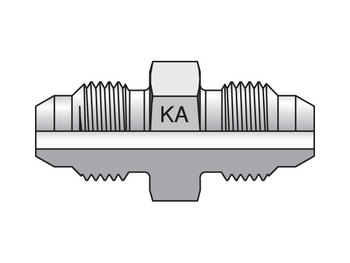 16-16HMKAS Male Union 30° Flare 16-16HMKAS Komatsu® 30° Flare Metric Thread HMKA