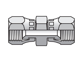 6 HX6-SS Triple-Lok 37° Straight Swivel HX6