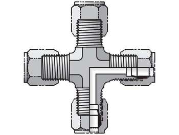 6 KBU-SS Union Cross Flareless (all four ends) 6 KBU-SS Ferulok Cross KBU