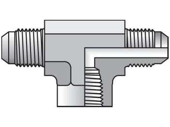 12 OBTX-S Triple-Lok - Female Branch Tee 37° Flare / 37° Flare / NPTF 12 OBTX-S Triple-Lok 37° Tee OTX