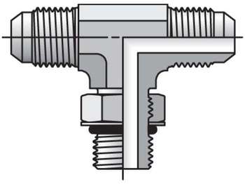 6 S5OX-S Triple-Lok - Straight Thread Branch Tee 37° Flare / 37° Flare / SAE-ORB 6 S5OX-S Triple-Lok 37° Tee S5OX