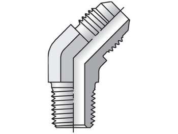 8 VTX-B Triple-Lok - 45° Male Elbow 37° Flare / NPTF 8 VTX-B Triple-Lok 37° 45° Elbow VTX