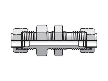 4 WBI2-B Bulkhead Union Intru-Lok / Intru-Lok 4 WBI2-B Intru-Lok Straight WBI2
