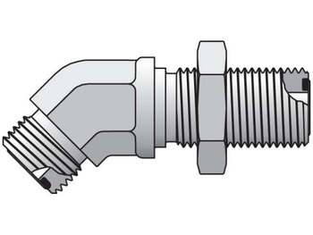 20 WNLO-S Seal-Lok - 45° Bulkhead Union Elbow ORFS / ORFS 20 WNLO-S Seal-Lok ORFS 45° Elbow WNLO