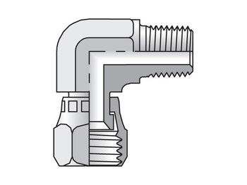 4 X6EF-S Triple-Lok 37° 90° Elbow X6EF