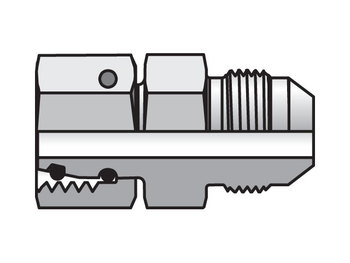 16-25S XHU86-S Conversion 37° Flare to Metric 24° Flareless XHU86