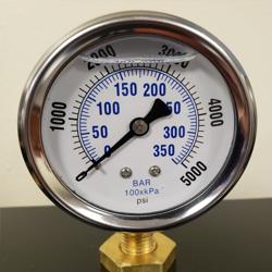 5000PSI 2.5'' liquid filled gauge