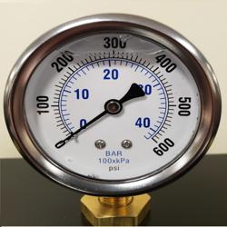 201L-254K 600 PSI 2.5'' liquid filled gauge