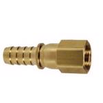 Brass Female PTF-SAE Short Swivel x Hose Barb