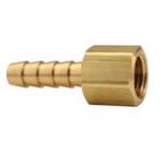 Brass Female 45°SAE/37°JIC Swivel x Hose Barb