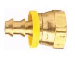 Female NPSM Swivel x Push-on Hose Barb Ball Seat Brass