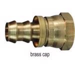 Female NPSM Swivel x Push-on Hose Barb Ball Seat Brass Cap Option