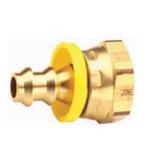 Female NPSM Swivel x Push-on Hose Barb Gasket Seat Brass