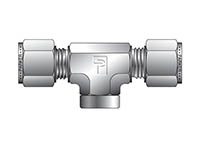 A-LOK Metric Tube NPT Female Tee - FBT