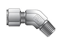 A-LOK Metric Tube NPT Male 45° Elbow - MVEL