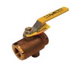Bronze Ball Valve with NPT Tap for Drain