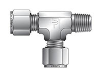 CPI Metric Tube NPT Male Tee - RBZ