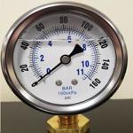 160 PSI 2.5'' liquid filled gauge