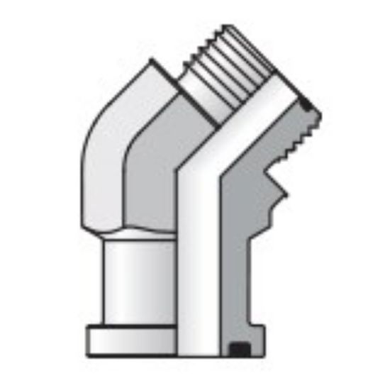 Picture of O-ring Face Seal, 37° Flare and Flareless Code 61 and 62 Flange Adapters - 16 LOVQ2-S