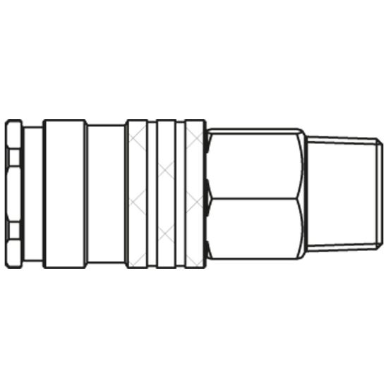 Picture of Premium Plus Quick Coupling - Scandinavian Profile - Series 1300 - 1300KAAK21MPN