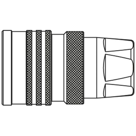 Picture of Hydraulic quick coupling - Parker Profile - T series - 10011-QC