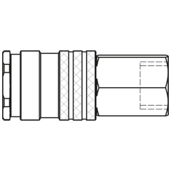 Picture of Premium Quick Coupling - Scandinavian Profile - 1800 Series - 1800KAIW17MPN