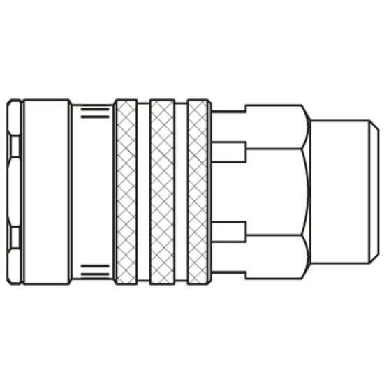 Picture of Premium Quick Coupling - Scandinavian Profile - 1800 Series - 1800KBAW21MPN