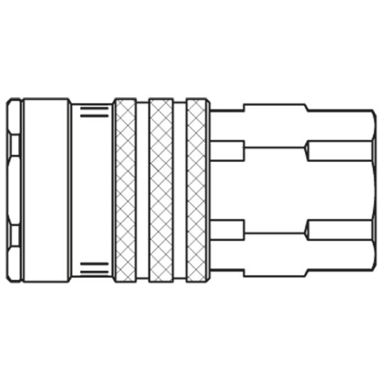 Picture of Premium Quick Coupling - Scandinavian Profile - 1800 Series - 1800KBIW26MPN