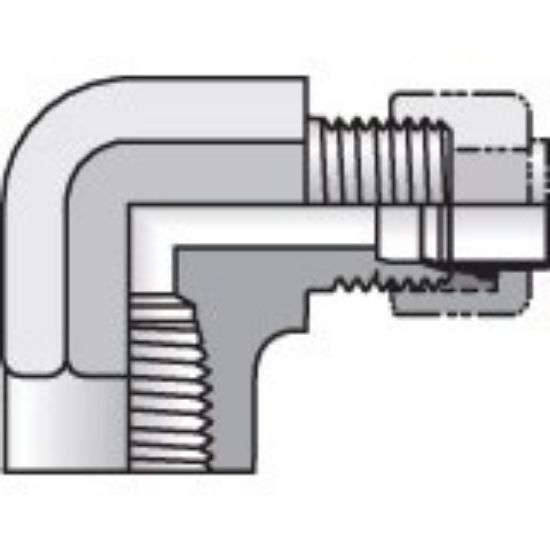 Picture of Intrulok® Brass Flareless Bite Type Fittings - 4-4 DBI2-B