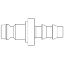 Picture of Quick Coupling, European profile, ND 5 (Series 21) - 21SFTP06RXX